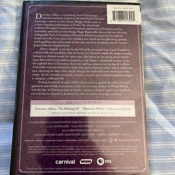 Downton Abbey Season 1 (Masterpiece) DVD - Picture 4 of 7
